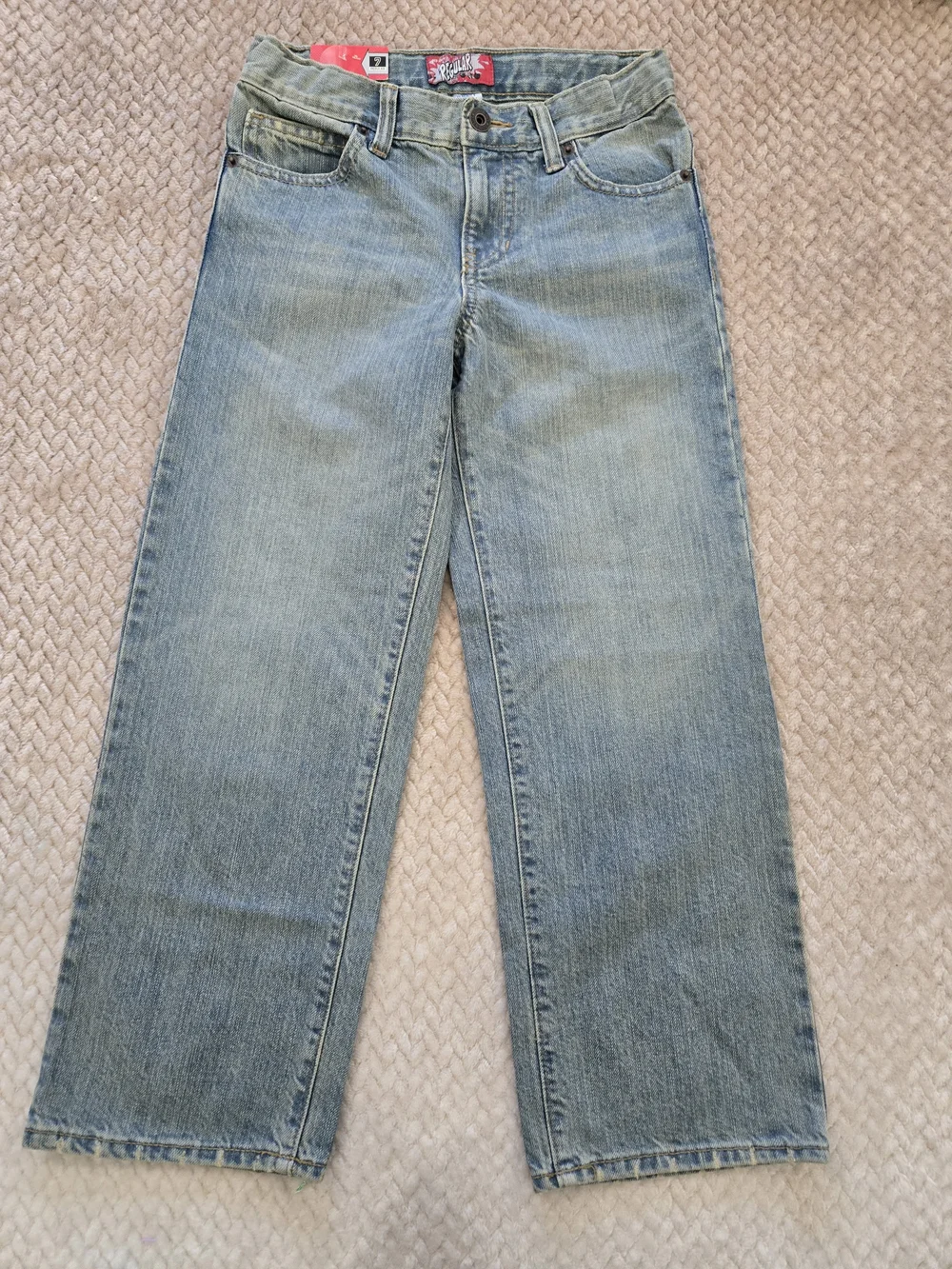 Old Navy Girls Size 7 Regular Straight Leg Jeans Adjustable Waist NWT